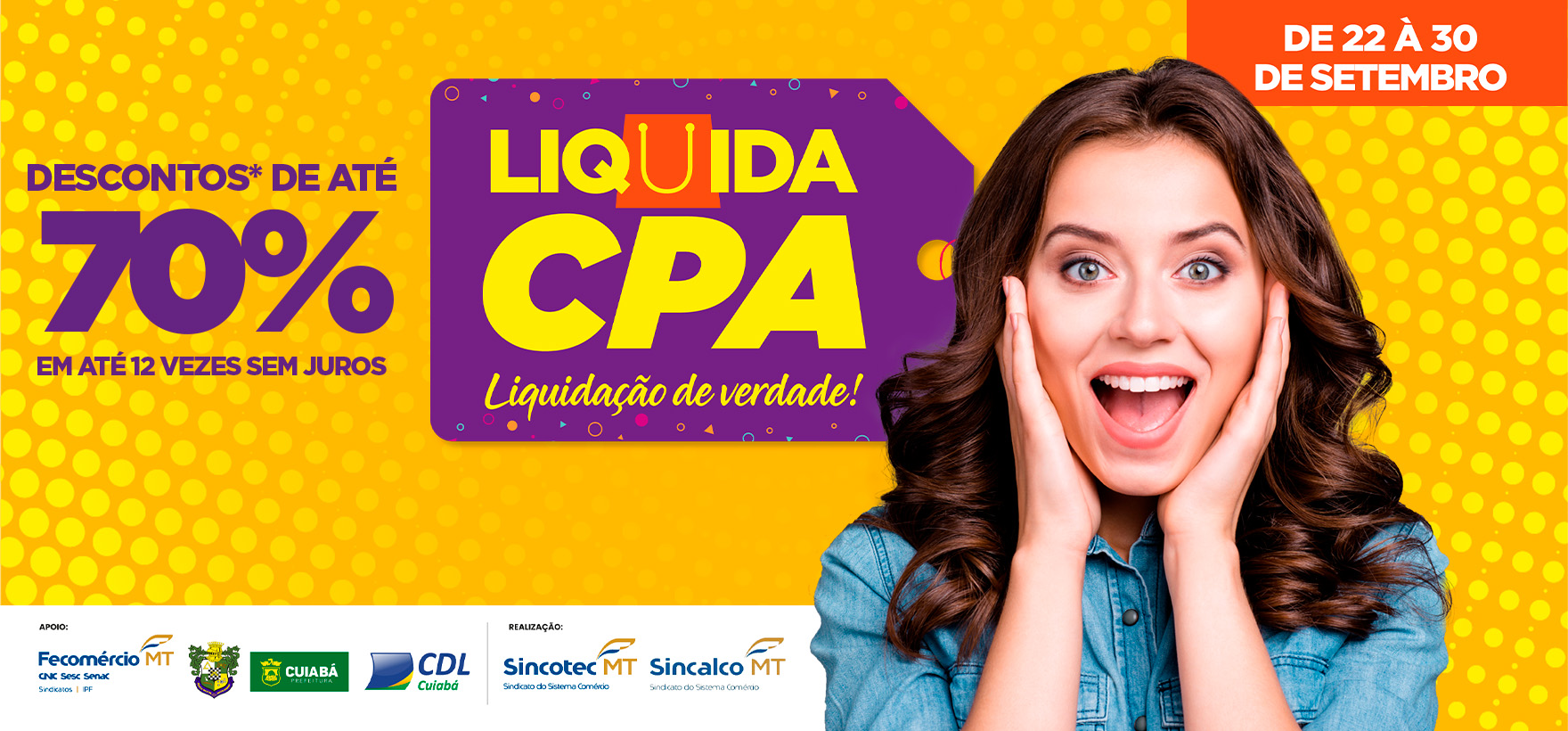 BANNER_Liquida CPA oferece descontos de até 70% para consumidores em Cuiabá